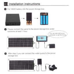 Solar Powered 18V 30W Water Sprinkler and Pump Kit for Garden Fish Tanks and Aquariums Energy Efficient and Portable