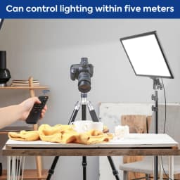 Video Lighting Kit, Photography Bi-Color Light Panel With Tripods Stand And Remote Control,Light For Photo Studio Shooting(17in)