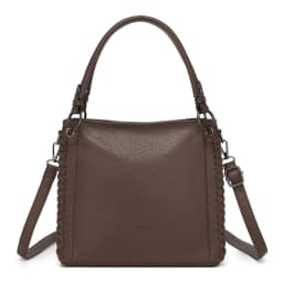 Miss Lulu Women's Handbag, Stylish Woven Detail Tote Shoulder Bag, Large Capacity Ladies Crossbody Bag with Detachable Adjustable Strap, Multi Pocket Top Handle Bag for Work Daily