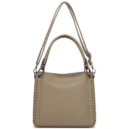 Miss Lulu Women's Handbag, Stylish Woven Detail Tote Shoulder Bag, Large Capacity Ladies Crossbody Bag with Detachable Adjustable Strap, Multi Pocket Top Handle Bag for Work Daily