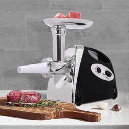 Electric Meat Mincer Grinder and Sausage Maker, 800W Food Grinding Mincing Machine Copper Motor, 3 Different Cutting Plates