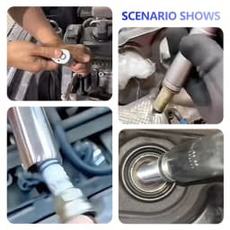 4PCS Magnetic Spark Plug Socket 14+16mm Thin Wall 3/8'' Drive Install Replace Repair Kit Torque Remove Removal Gap Tool