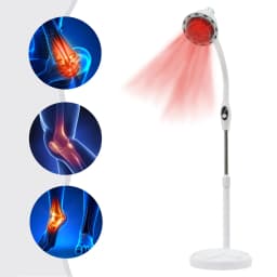 Infra Red Lamp with 275W High Power Light Source, Single Head Type Far Infrared Therapy Lamp, 360°Rotating Infrared Light Device