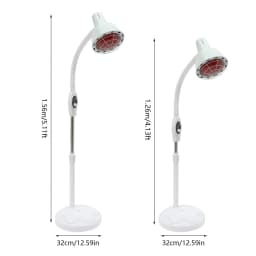 Infra Red Lamp with 275W High Power Light Source, Single Head Type Far Infrared Therapy Lamp, 360°Rotating Infrared Light Device
