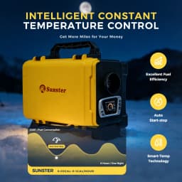 8KW Diesel Parking Heater 12V/220V Portable Toolbox Night Heater With Bluetooth APP Ventilation Mode For Trucks Boats Home RV