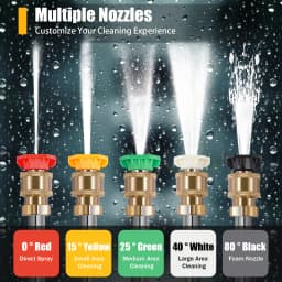 7.5HP Pressure Washer 3400RPM 2200PSI High Pressure Washer Machine with 5 Different Nozzles Outlet Inlet Pipe