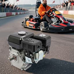 7.5HP 212cc Engine 4-Stroke OHV, 20mm Shaft 3600RPM Air Cooled Motor with Oil Alert Low Oil Shut-Off for Pump Generator Mower (Hand Pull Start)