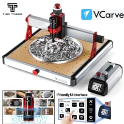 Twotrees TTC450 Ultra High Precision CNC Router 3-Axis/4-Axis Milling Cutting Machine 500W Spindle Carving Metal CNC Engraver