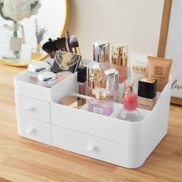 【Breeins】Large Makeup Organizer Storage with Drawers White