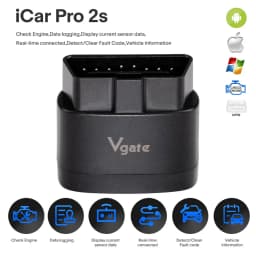 Vgate iCar Pro 2S Bluetooth Work on iOS/Android/Windows for OBD2/EOBD Vehicles