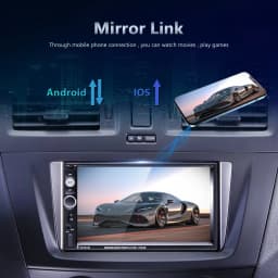 Podofo Car MP5 Player Mirror link Universal Multimedia Video Player 2 Din 7 Inch Audio Stereo BT FM RDS USB