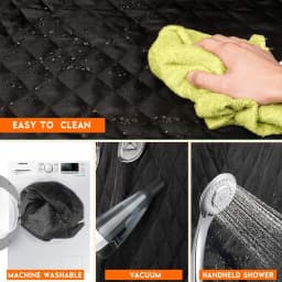 Dog Seat Cover for Back Seat Waterproof with Mesh Window Scratch Prevent Anti-slip Dog Car Hammock Back Seat Covers for cat