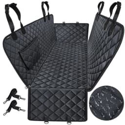Dog Seat Cover for Back Seat Waterproof with Mesh Window Scratch Prevent Anti-slip Dog Car Hammock Back Seat Covers for cat