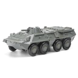 1:72 BTR-80 Wheeled Armored Vehicle Easy to Assemble No Glue Required 4D Assembly Model Military Unassembled Kit Kids Gift Toy