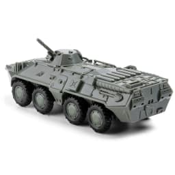 1:72 BTR-80 Wheeled Armored Vehicle Easy to Assemble No Glue Required 4D Assembly Model Military Unassembled Kit Kids Gift Toy