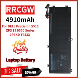 For DELL Precision 15 5520 5540XPS 15 9550 9570 Series Laptop Battery RRCGW 11.4V 56Wh 4910mAh High Quality Replacement Battery