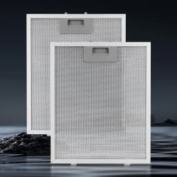 2PCS Aluminum Mesh Filter Range Hood Filters 320x260mm Metal Mesh Extractor Vent Filter for Home Kitchen Range Hood Accessories