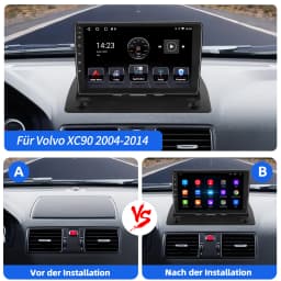 ESSGOO 9" Android 15 For Volvo XC90 2004-14 Wireless Carplay Android Auto Car Stereo Radio GPS NAVI WIFI SWC RDS USB FM BT Wifi