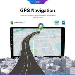 Podofo 6GB+128GB Car Radio Wireless Carplay Android Auto Universal Multimedia Video Player 10.1 Inch 2 Din MirrorLink BT GPS