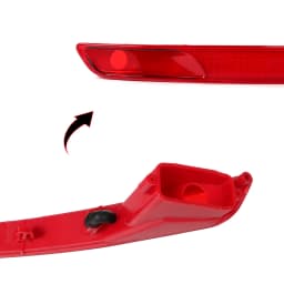 Pair Rear Bumper Light Reflector Stop Brake Lamp Cover For VW Bettle 2012-2016