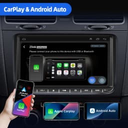 ESSGOO 9" Android 14 4+64G Carplay Car Stereo GPS NAVI WIFI RDS FM Bluetooth For VW Golf 5 6 Passat Polo Touran Tiguan Caddy EOS