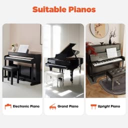 Children's Piano-assisted Pedal for Kids Adjustable Height with 3 Pedals Children Piano Teaching Aid Piano Accessories