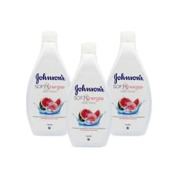 Johnson's Soft Energise Body Wash 400ML, Watermelon and Rose Aroma, Refreshing and Hydrating Shower Gel