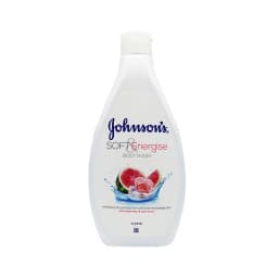Johnson's Soft Energise Body Wash 400ML, Watermelon and Rose Aroma, Refreshing and Hydrating Shower Gel