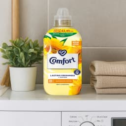 Comfort Sunshiny Days Fabric Conditioner 990ML, Long Lasting Freshness Softener, Laundry Care 33 Washes
