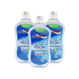 Aquafresh Daily Mouthwash Fresh Mint 500ML, Antibacterial Oral Care for Healthy Teeth and Gums