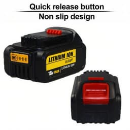 2Pack 18V 8.0Ah Li-Ion Replacement Battery for Dewal Pin Cordless Power Tools, High Capacity Rechargeable Battery Pack