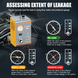 FOXWELL SD203 Car Smoke Leak Detector Pipe EVAP Vacuum Leakage Diagnostic Tool Build-in Air Pump EVAP Pipe Leakage Analyzer