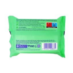 Beauty Formulas Cucumber Cleansing Facial Wipes 30 Pack, Refreshing Makeup Remover for All Skin Types