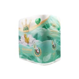 Little Duck Toilet Tissue 3Ply, Coconut Scented White Rolls, 18 Pack for Home and Bathroom Use
