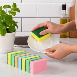 Bettina Sponge Scourers 10 Pack Versatile Durable Kitchen Sponges for Washing Up and Cleaning Household Surfaces