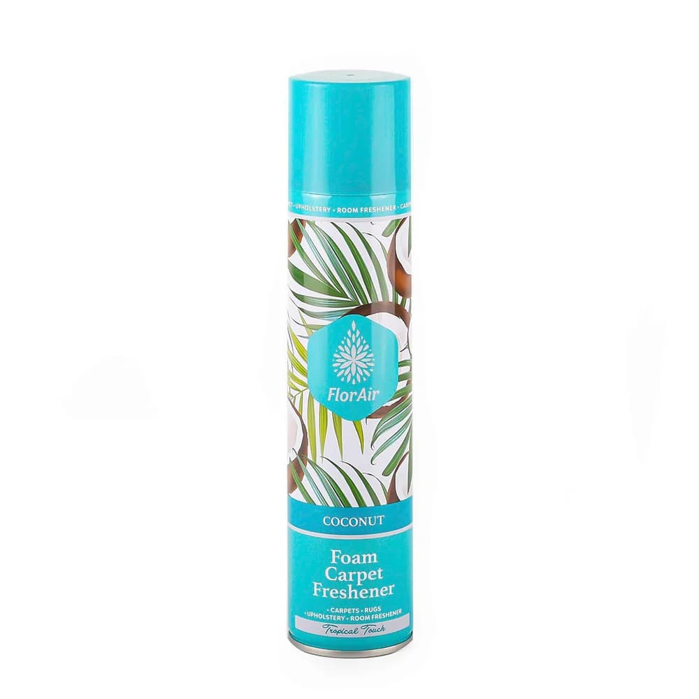 Foam Carpet Freshener Coconut Scent 350ML, Quick Drying Spray for Home Carpets and Rugs