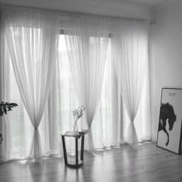 Voltsify Sheer Voile Window Curtain Panel, 100cm W X 200cm H