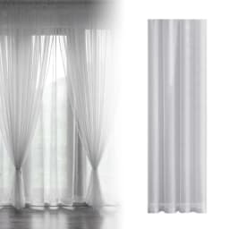 Voltsify Sheer Voile Window Curtain Panel, 100cm W X 200cm H