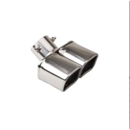 Car Exhaust Tip Stainless Steel Exhaust Tail Throat Square Tail Pipe For 2.5-inch Intake Exhaust Systems