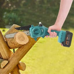 Mini Handheld Electric Chainsaw 8 Inch Portable Cordless Brushless for Branch Tree Cutting Pruning