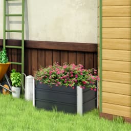 Raised Garden Bed Elevated Metal Planter Box for Vegetables, Herbs, Flowers