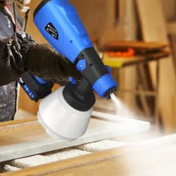 Cordless Paint Spray Gun 1000ml,DIY Electric Hand Held Cordless Spray Gun,4 Nozzles/3 Patterns, and Adjustable Valve.