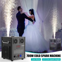GWONG 700W Pyrotechnics Machines Cold Spark Spark Machine D-MX512 With Remote Control for Bar Party DJ Christmas Wedding