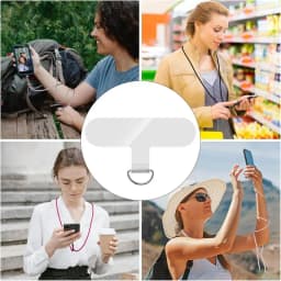 Phone Lanyard Tab Anti-lost Lanyard Strap Ultra-thin Stainless Steel Replacement Phone Lanyard Straps Phone Case Accessories