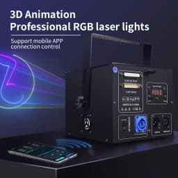 1W 2W 3W 4W 5w 3D Animation Laser Light  Scanner DJ ILDA DMX Beam Projector Bar Club Disco Christmas Party Wedding Show Light