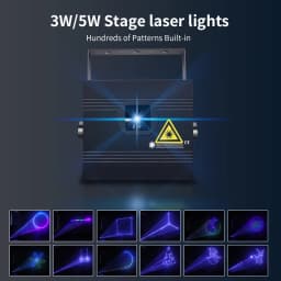 1W 2W 3W 4W 5w 3D Animation Laser Light  Scanner DJ ILDA DMX Beam Projector Bar Club Disco Christmas Party Wedding Show Light