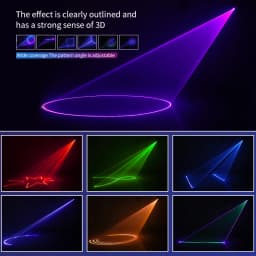 1W 2W 3W 4W 5w 3D Animation Laser Light  Scanner DJ ILDA DMX Beam Projector Bar Club Disco Christmas Party Wedding Show Light