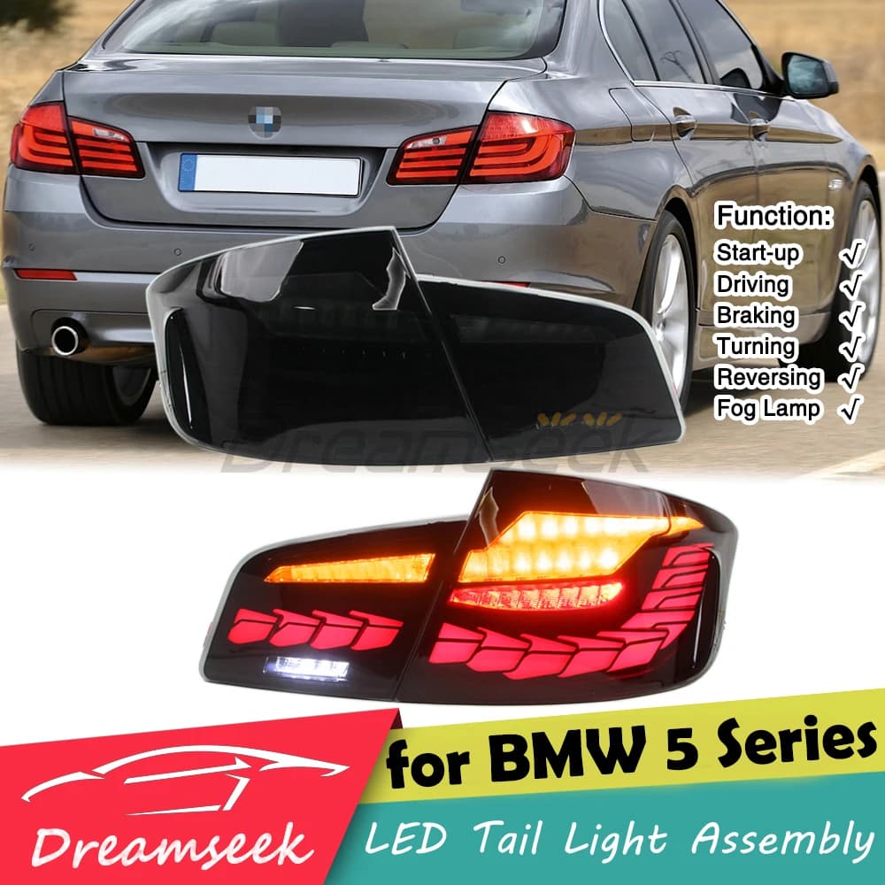 LED Tail Light Assembly for BMW 5 Series F10 F18 / F10 M5 2011-2017 Rear Running Brake Turn Signal Light Reversing Blinker Lamp