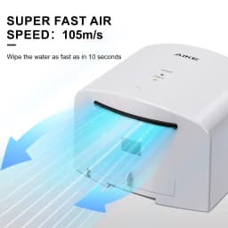 AIKE Automatic Sensor Hands Dryer 1400W High Speed Air Hand Drying Machine Bathroom Toilet Washroom Hand Dryer 10S Quick Drying