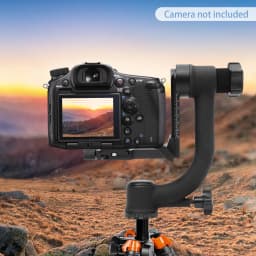 360° Panoramic Gimbal Tripod Head 44lbs Load Capacity, Smooth Rotation for DSLR Telephoto Lenses for Wildlife Sports Photograpy